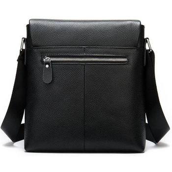 Herren Echtleder Messenger Bag über der Schulter