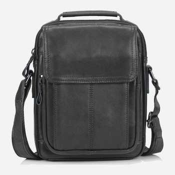 Herren Echtleder Messenger Bag über der Schulter