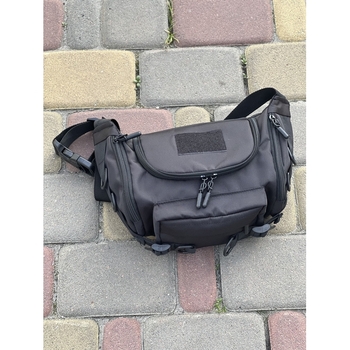 Banana Barrel, Gürteltasche schwarz, Klettverschluss