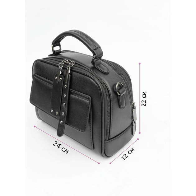 Stylish women's shoulder bag / roomy cross-body bag with strap 9384