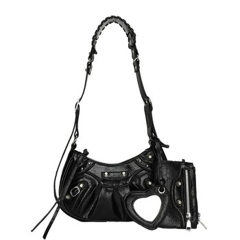 Women's bag 8819 cross-body patent black