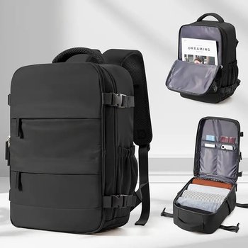 Rucksack für Handgepäck 40*25*20 wasserdicht schwarz