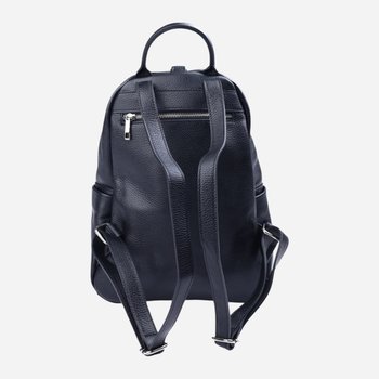Women's backpack made of genuine leather 11 l, holds A4 format