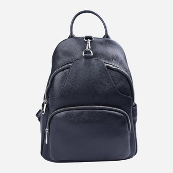 Women's backpack made of genuine leather 11 l, holds A4 format