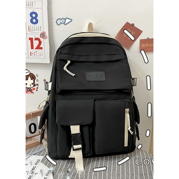 Rucksack Herren Damen Kinder Schultasche schwarz