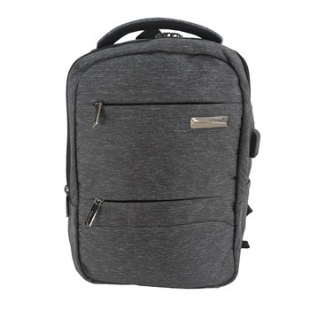 Rucksack für Handgepäck für Ryanair Wizzair 40 x 25 x 13 mit Laptopfach mit AUX, USB Graphit