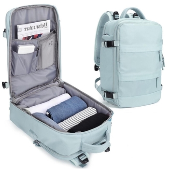 Reiserucksack mit Schuhfach Türkis