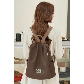 Rucksack tasche anti-diebstahl Fashion damen urban kaffee Code 00-0391