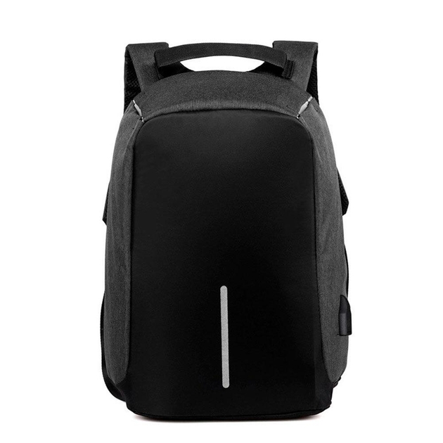 Stilvoller Anti-Diebstahl-Rucksack Bobby (45x30x16,5 cm) Schwarz