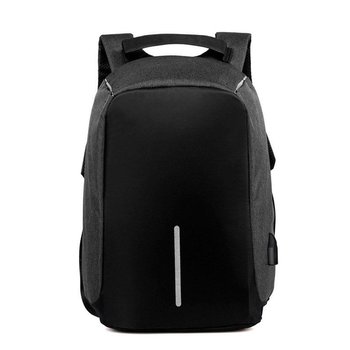 Stilvoller Anti-Diebstahl-Rucksack Bobby (45x30x16,5 cm) Schwarz