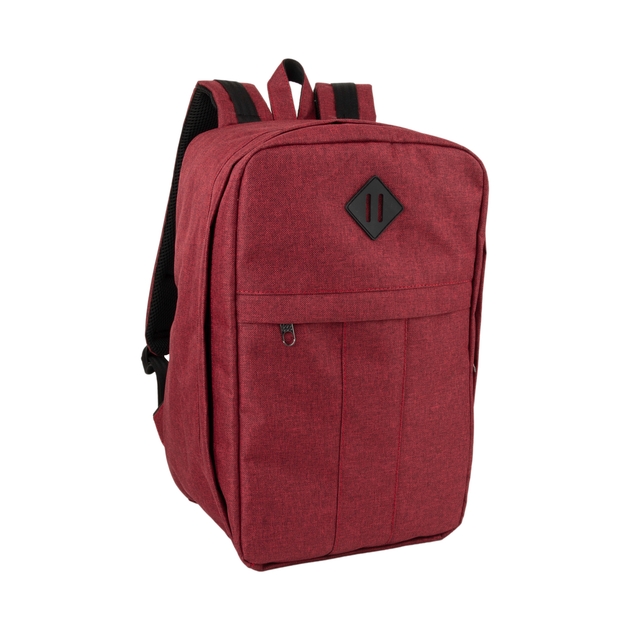 Дорожный рюкзак ручной клади в самолет 40 x 20 x 25 SkyBag Premium сумка для путешествий туристическая ручная кладь для самолета ryanair wizzair lauda бордовый (FB-2003R)