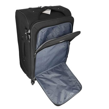 Чемодан На 4-х колесах 70 литров Черный 61х40х30