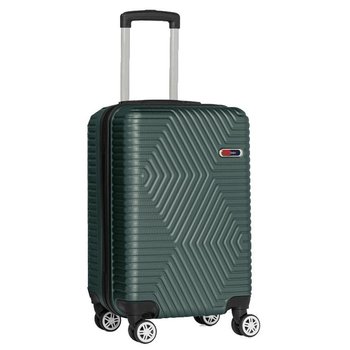 Small plastic suitcase on wheels 45L GD Polo 60k001 emerald