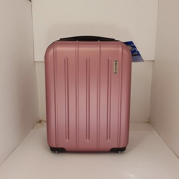 Plastic suitcase hand luggage Lowcost low-cost Wizz Air 40 x 20 x 30 light pink