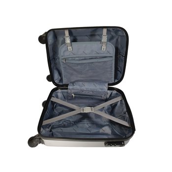 Plastic suitcase hand luggage Lowcost low-cost Wizz Air 40 x 20 x 30 light pink