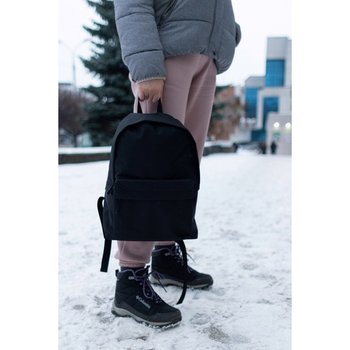 Travel Fabric Backpack - Carry-on Luggage Black