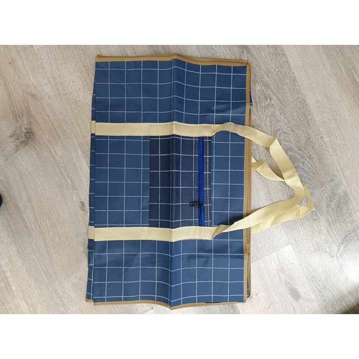 Lightweight travel bag for transportation and storage, non-woven, 57 liters, 60x40x24 cm, blue (C5693-57)