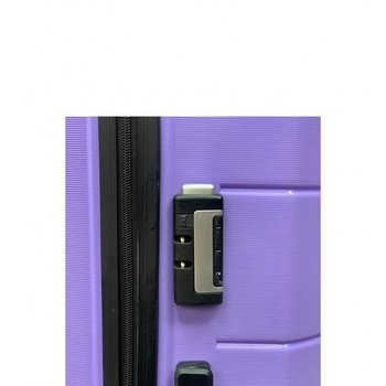 Валіза My Polo поліпропілен на 4-х підвійних колесах маленька S 50Л лавандовий ПП008-S