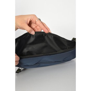 Men's blue textile bum bag Fashion (185369)