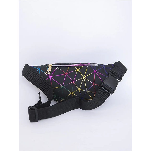 Damen-Bananentasche mit drei Fächern "SWEET WEB" Gürteltasche für Kinder, schwarz