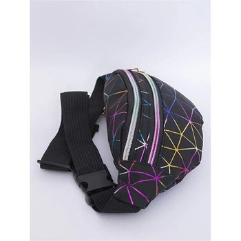 Damen-Bananentasche mit drei Fächern "SWEET WEB" Gürteltasche für Kinder, schwarz