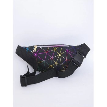 Damen-Bananentasche mit drei Fächern "SWEET WEB" Gürteltasche für Kinder, schwarz