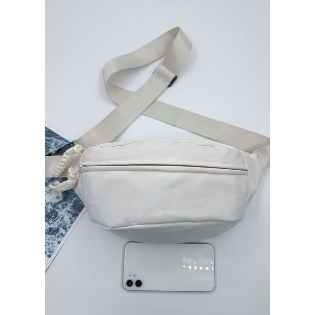 Banana shoulder bag, white