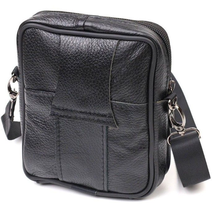 Men's leather shoulder bag, messenger bag for travel, for documents, clutch on a belt, phone bag, belt bag