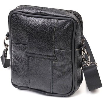 Men's leather shoulder bag, messenger bag for travel, for documents, clutch on a belt, phone bag, belt bag