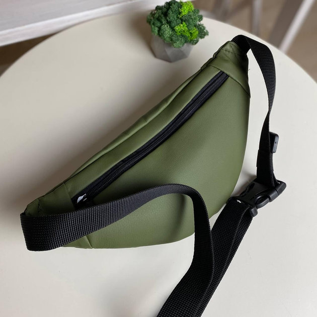 Green banana bag, waist bag, chest bag, men's, women's, Prime green