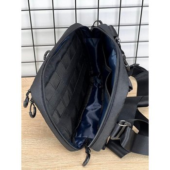 3-in-1 transformer bag (shoulder bag, chest bag - sling, banana bag) for men and women, Black