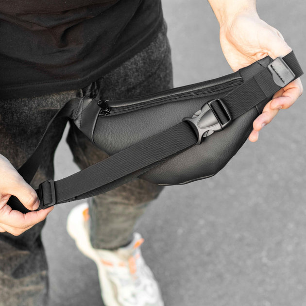 Mars eco-leather shoulder bag (banana) black