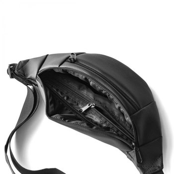 Mars eco-leather shoulder bag (banana) black