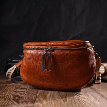 Women's leather belt bag