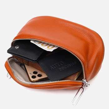Women's leather belt bag