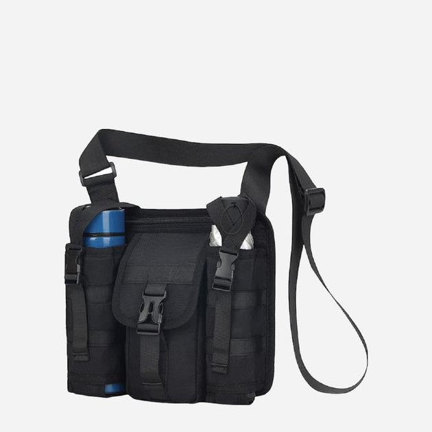 Сумка планшет через плечо мужская средняя тканевая