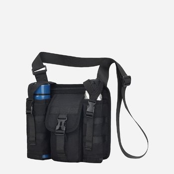 Сумка планшет через плече чоловіча середня тканинна