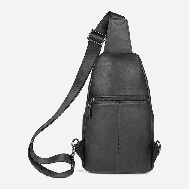 Сумка-слинг мужская кожаная