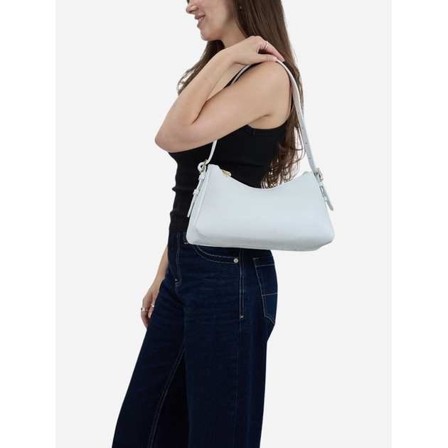 Damen Baguette Satteltasche aus Echtleder, mittel