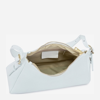 Damen Baguette Satteltasche aus Echtleder, mittel