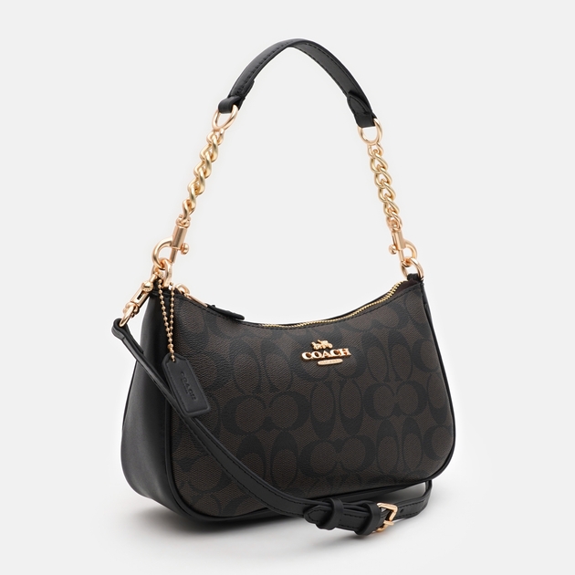Damen Baguette Satteltasche aus Echtleder, mittel