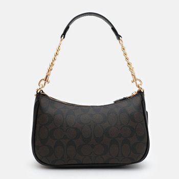 Women's baguette saddle bag made of genuine leather, medium