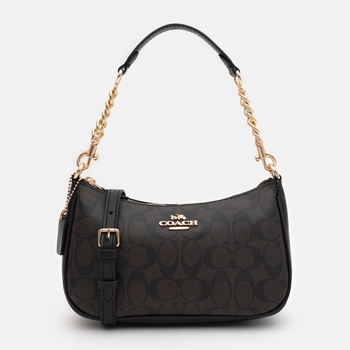 Damen Baguette Satteltasche aus Echtleder, mittel