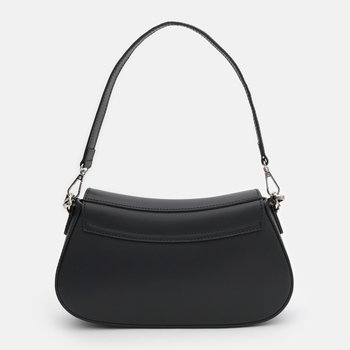 Women's cross-body shoulder bag made of genuine leather, medium