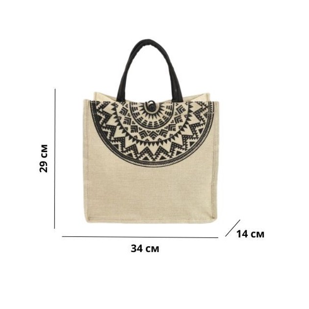 Женская сумка тоут шоппер с просторным общим отделением 34 см × 29 см × 14 см