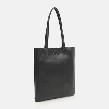 Women's leather shopper bag