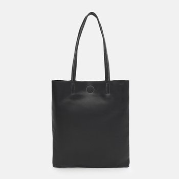 Women's leather shopper bag