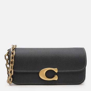 Women's baguette saddle bag made of genuine leather, small