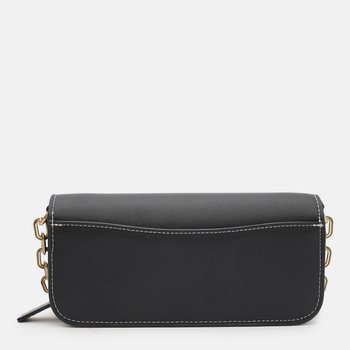 Women's baguette saddle bag made of genuine leather, small