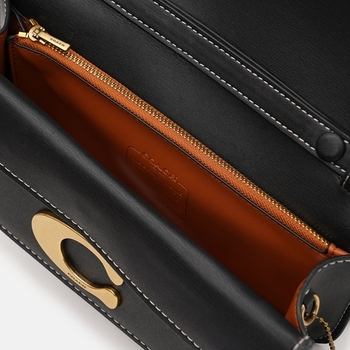 Damen Baguette Satteltasche aus Echtleder, klein